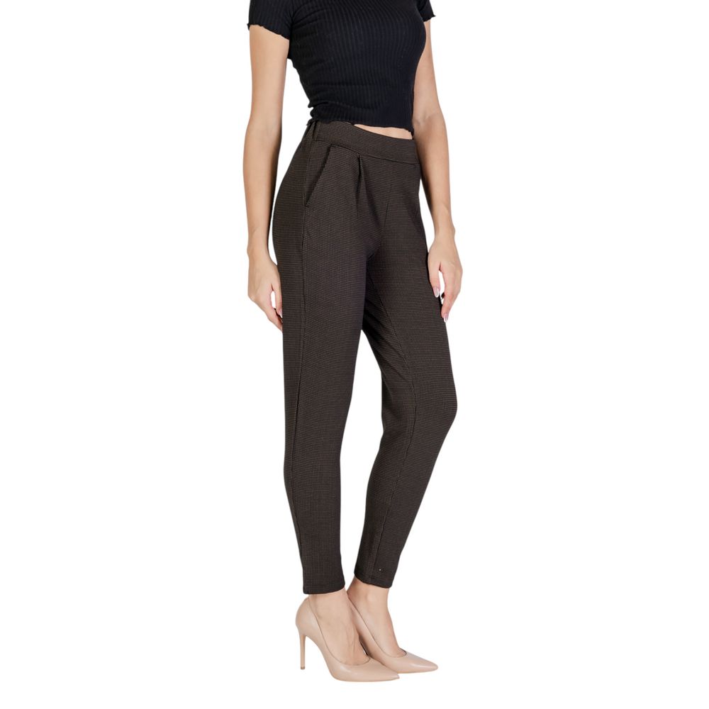 ICHI Braune Polyesterhose