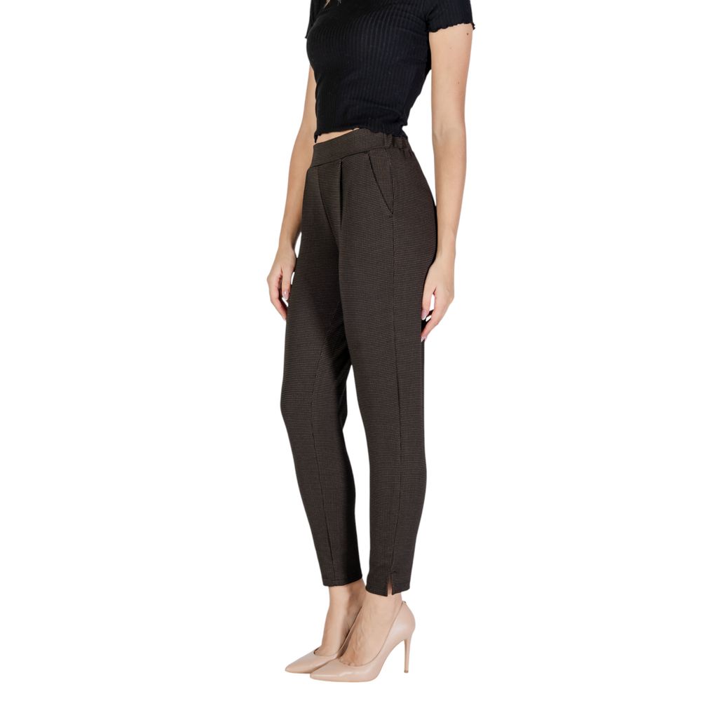 ICHI Braune Polyesterhose