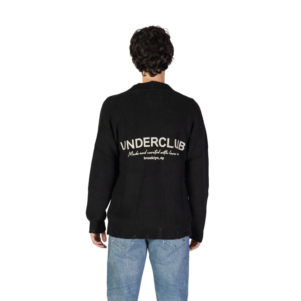 Underclub – Schwarze Baumwoll-Strickjacke
