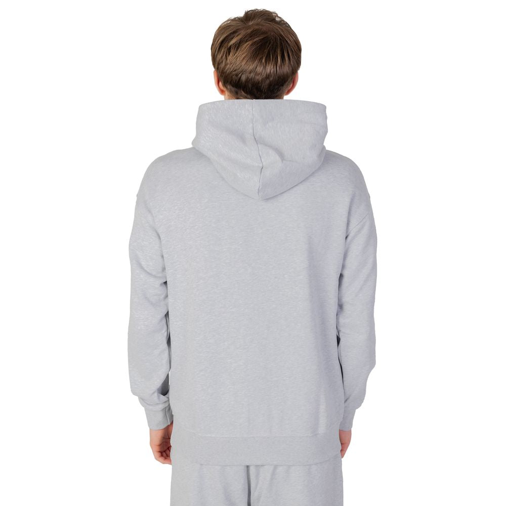 Grauer Kapuzenpullover aus Baumwolle von Underclub