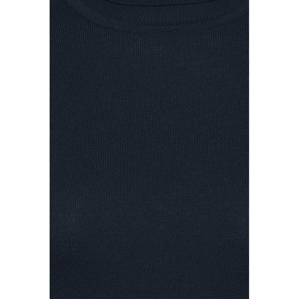 ICHI – Blauer Rollkragenpullover aus Viskose