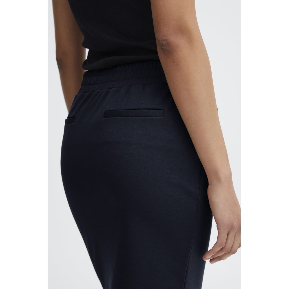 ICHI Blaues Polyester Mini