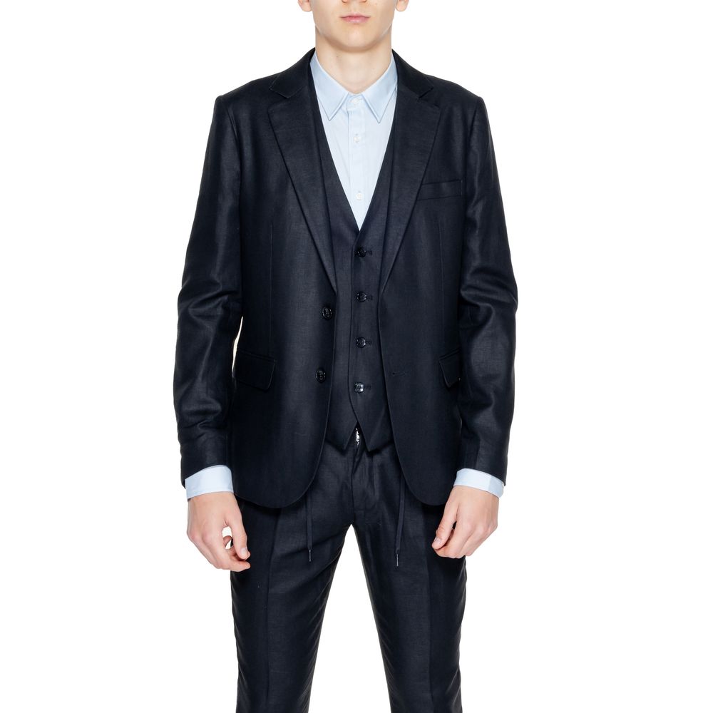 Antony Morato Schwarzer Leinenblazer