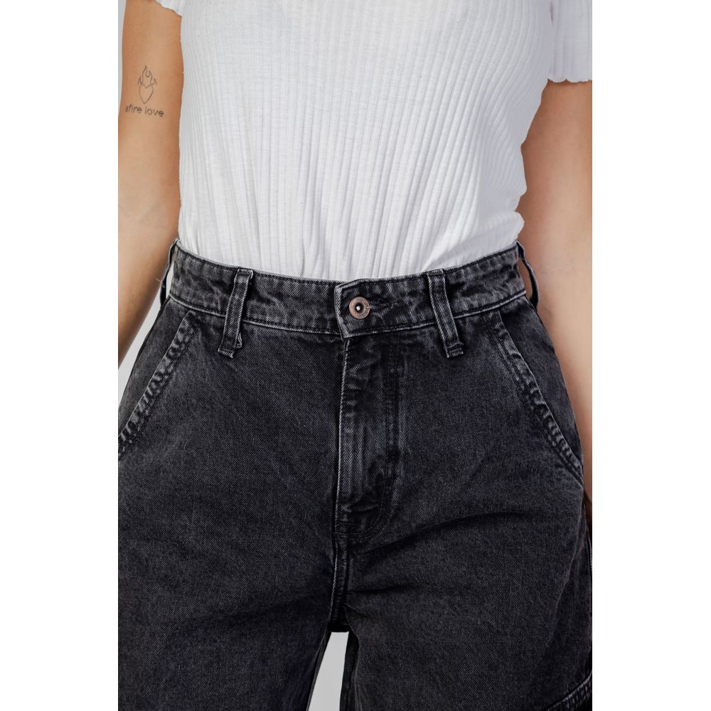 Only – Schwarze Boyfriendjeans aus Baumwolle