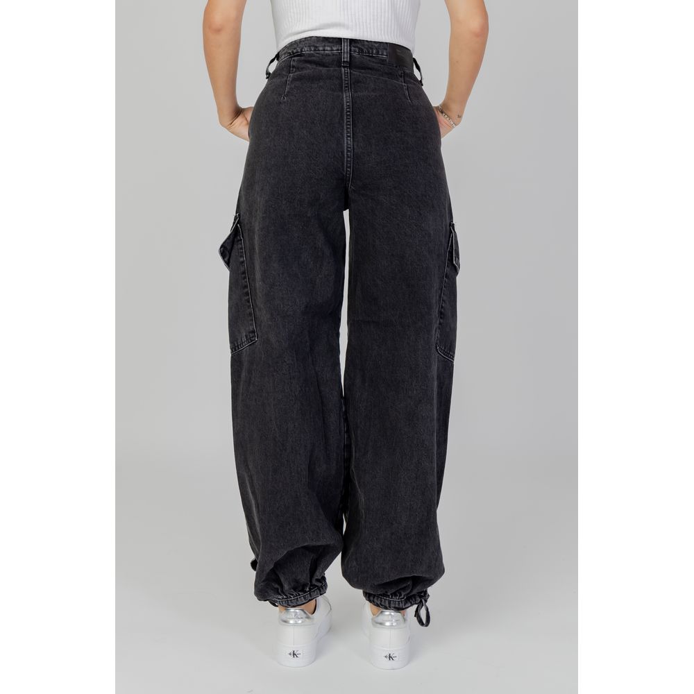 Only – Schwarze Boyfriendjeans aus Baumwolle