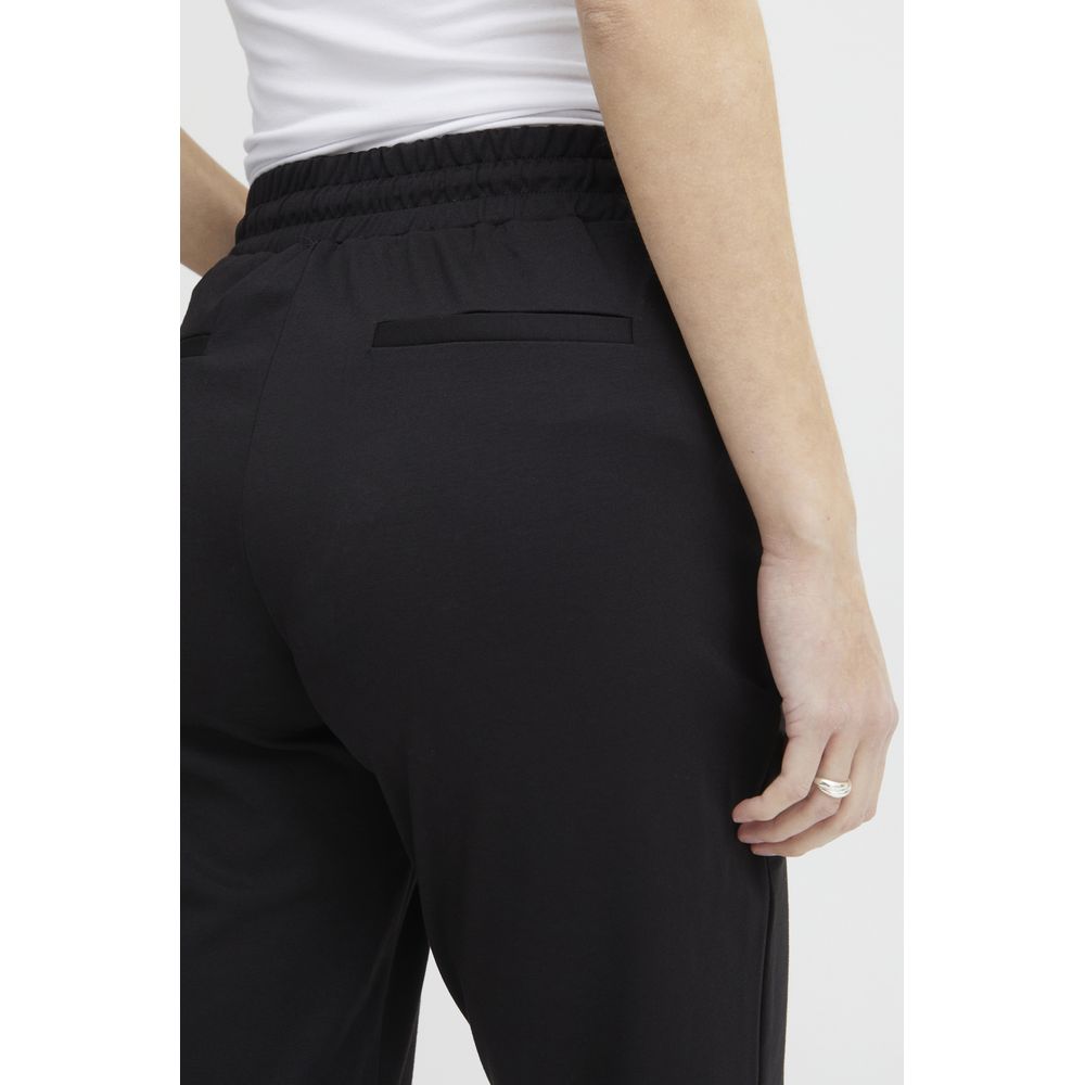 ICHI Schwarze Polyesterhose