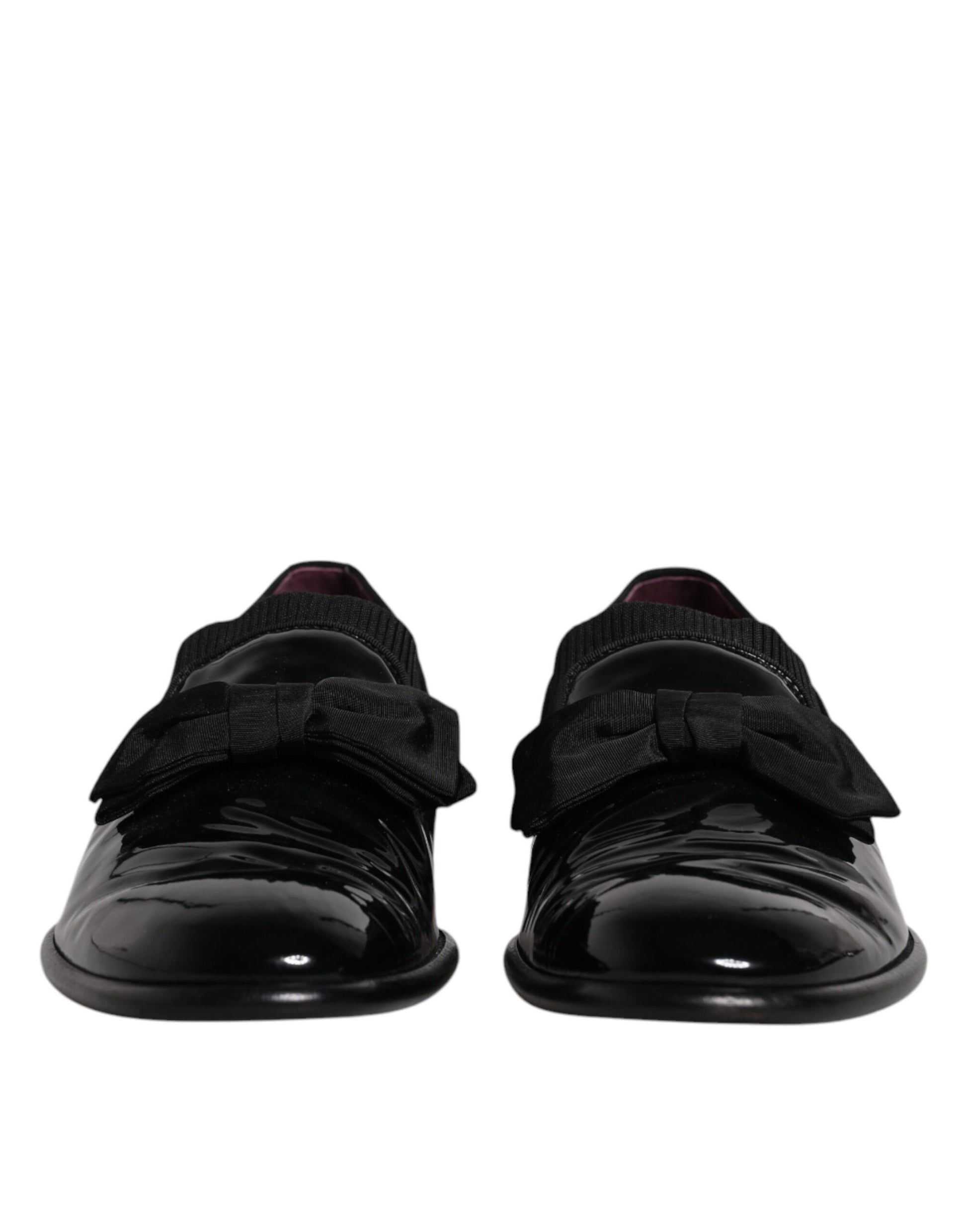Dolce &amp; Gabbana Schwarze Leder-Loafer Herren Formelle Abendschuhe