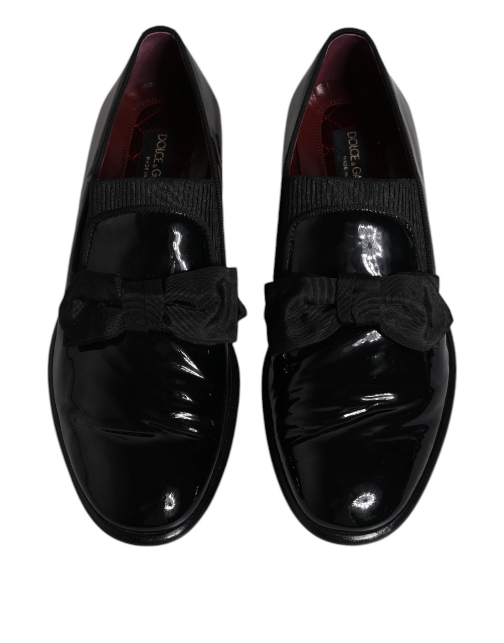 Dolce &amp; Gabbana Schwarze Leder-Loafer Herren Formelle Abendschuhe