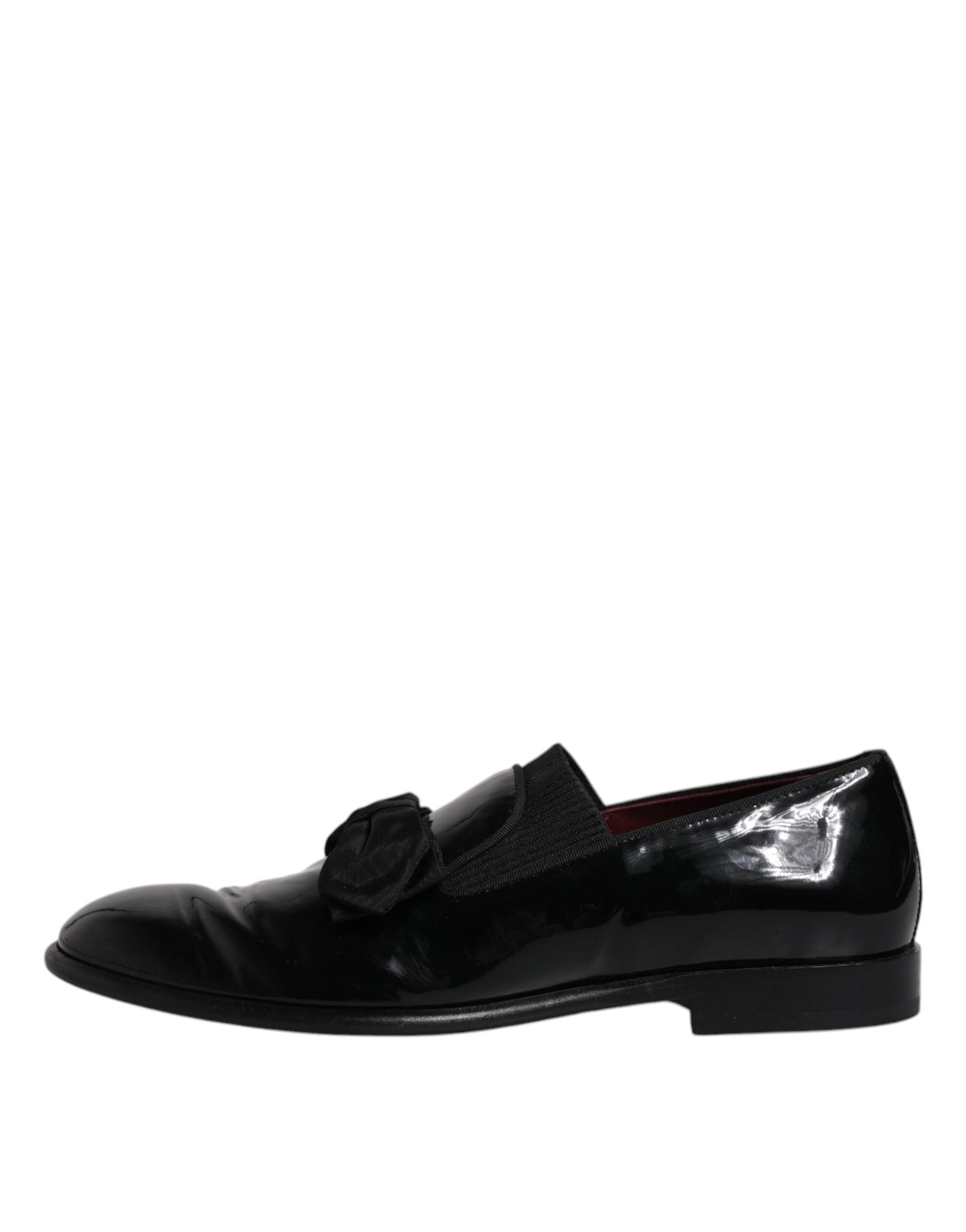 Dolce &amp; Gabbana Schwarze Leder-Loafer Herren Formelle Abendschuhe