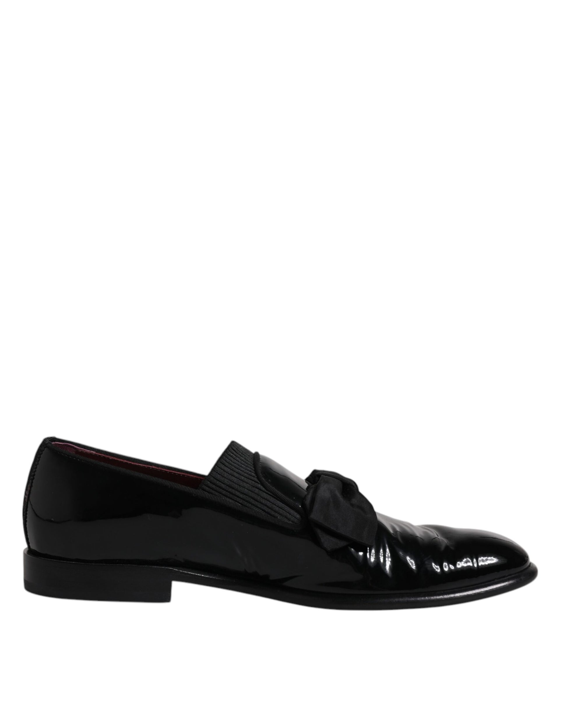 Dolce &amp; Gabbana Schwarze Leder-Loafer Herren Formelle Abendschuhe