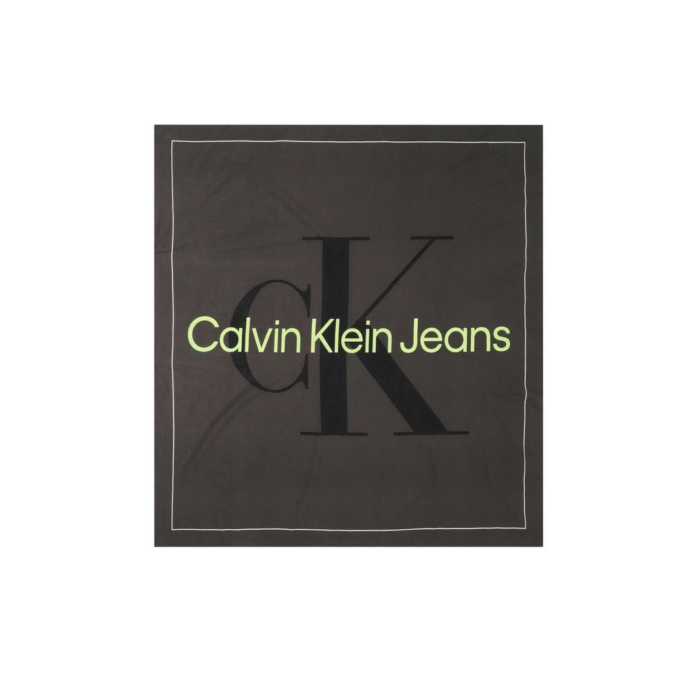 Calvin Klein Jeans – Schwarzer Schal aus Bio-Baumwolle