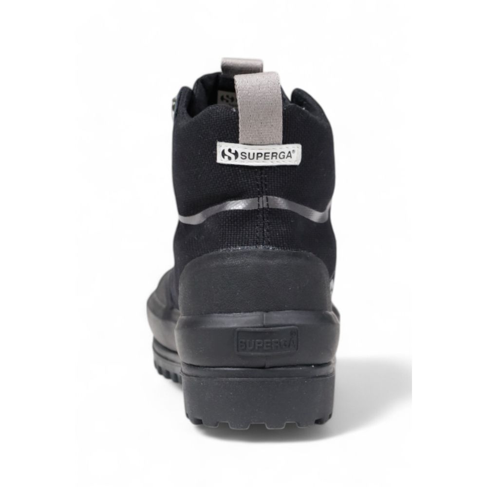 Superga – Schwarze Stoff-Sneaker