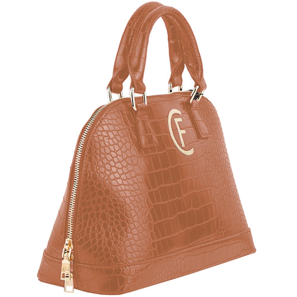 CRISTINAEFFE Braune Polyethylen-Handtasche