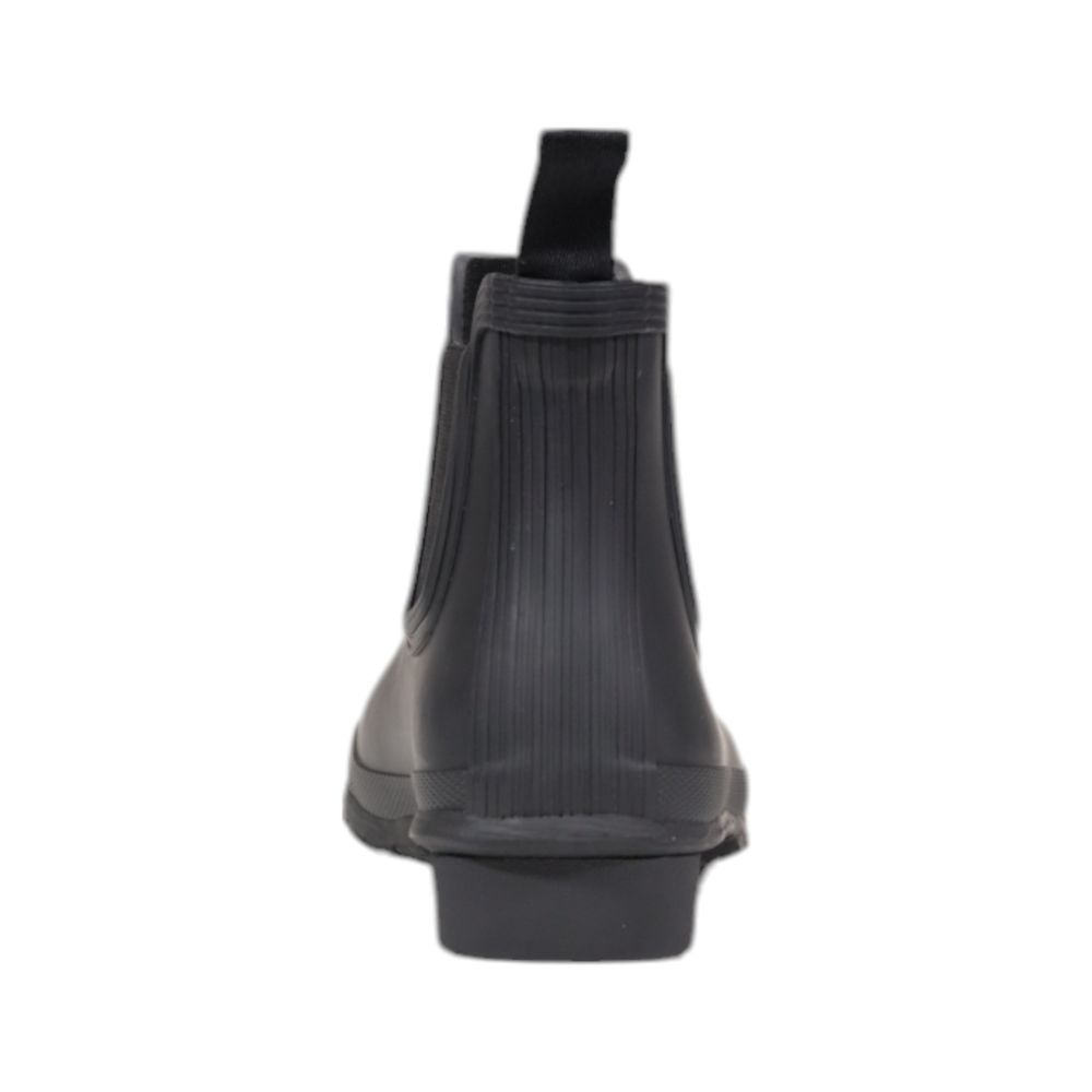 Hunter Schwarze Knöchelstiefel aus recyceltem Polyester