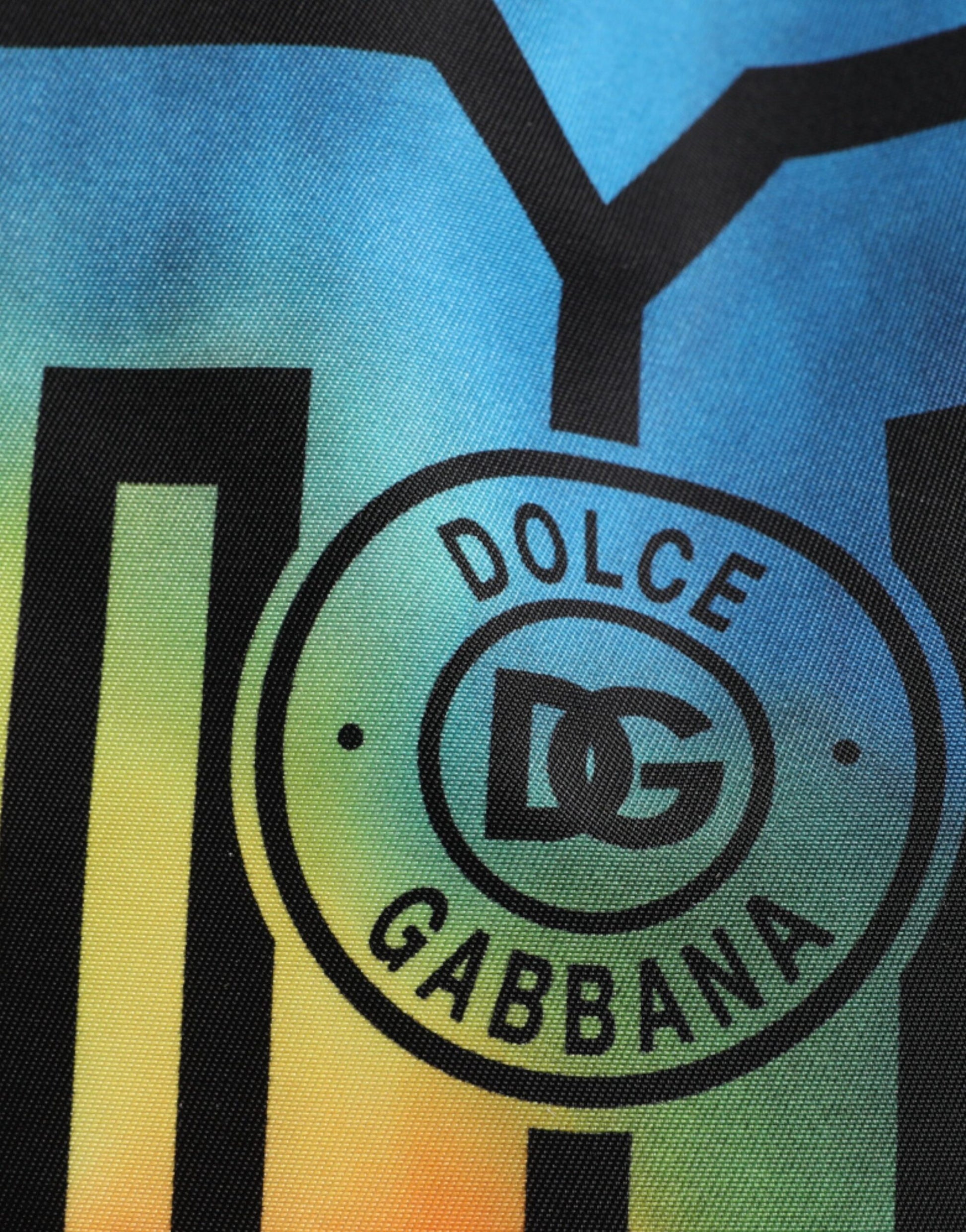 Dolce &amp; Gabbana – Mehrfarbiger Rucksack aus Nylon mit Batikmuster und Logo-Print für Kinder
