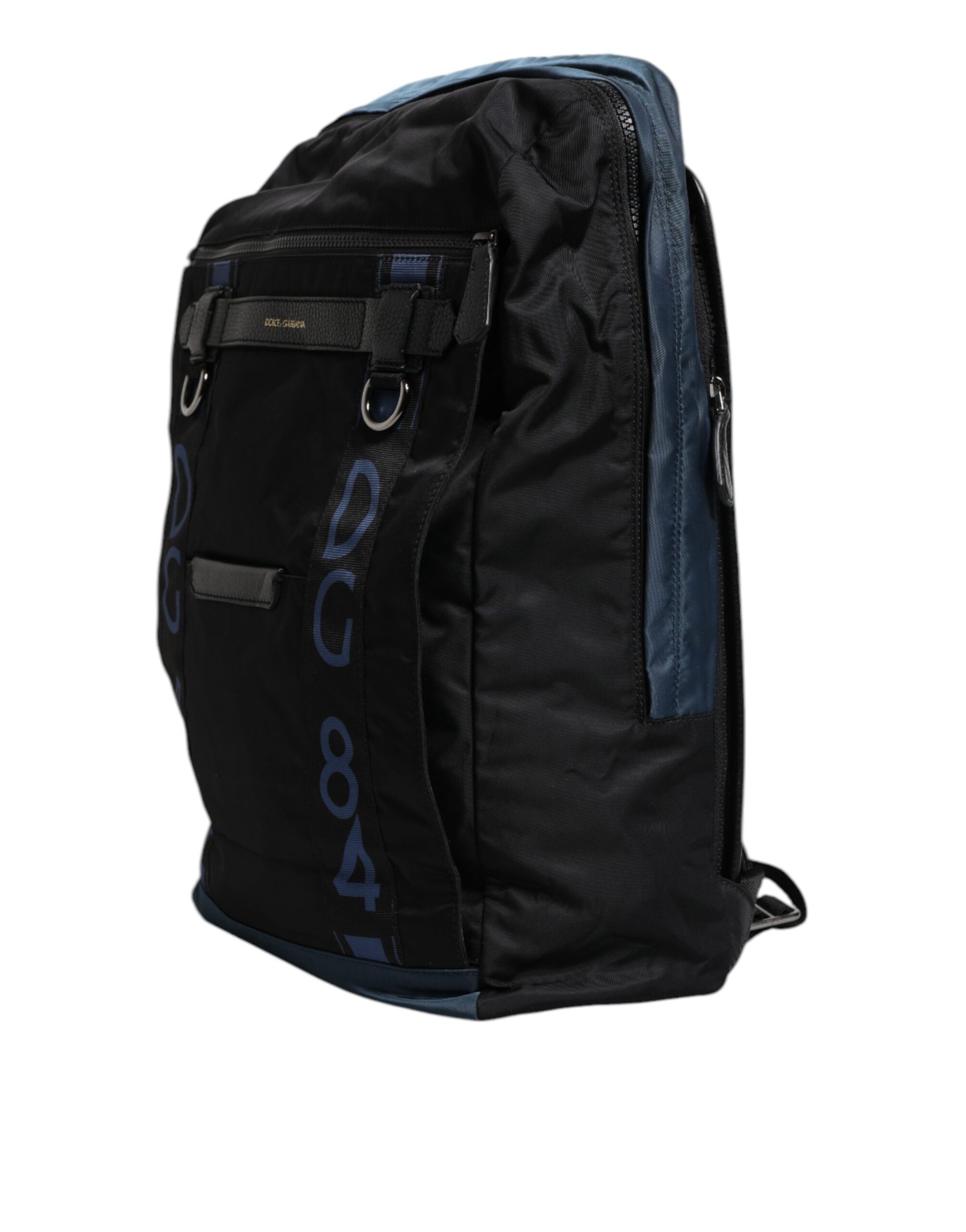 Dolce &amp; Gabbana – Schulrucksack aus Nylon mit DG-Logo, Schwarz