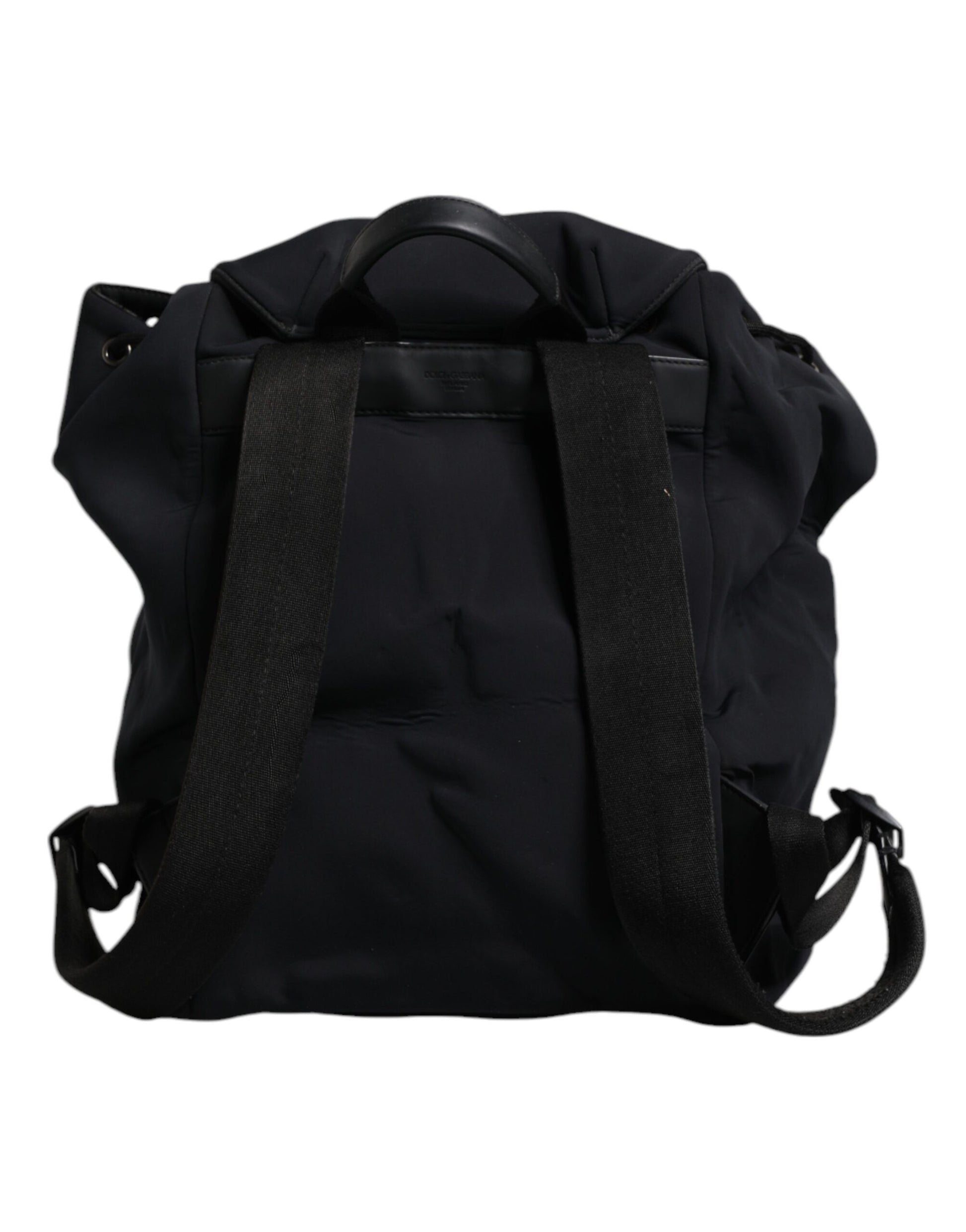 Dolce &amp; Gabbana – Schulrucksack aus Neopren und Nylon mit DG-Logo, Schwarz