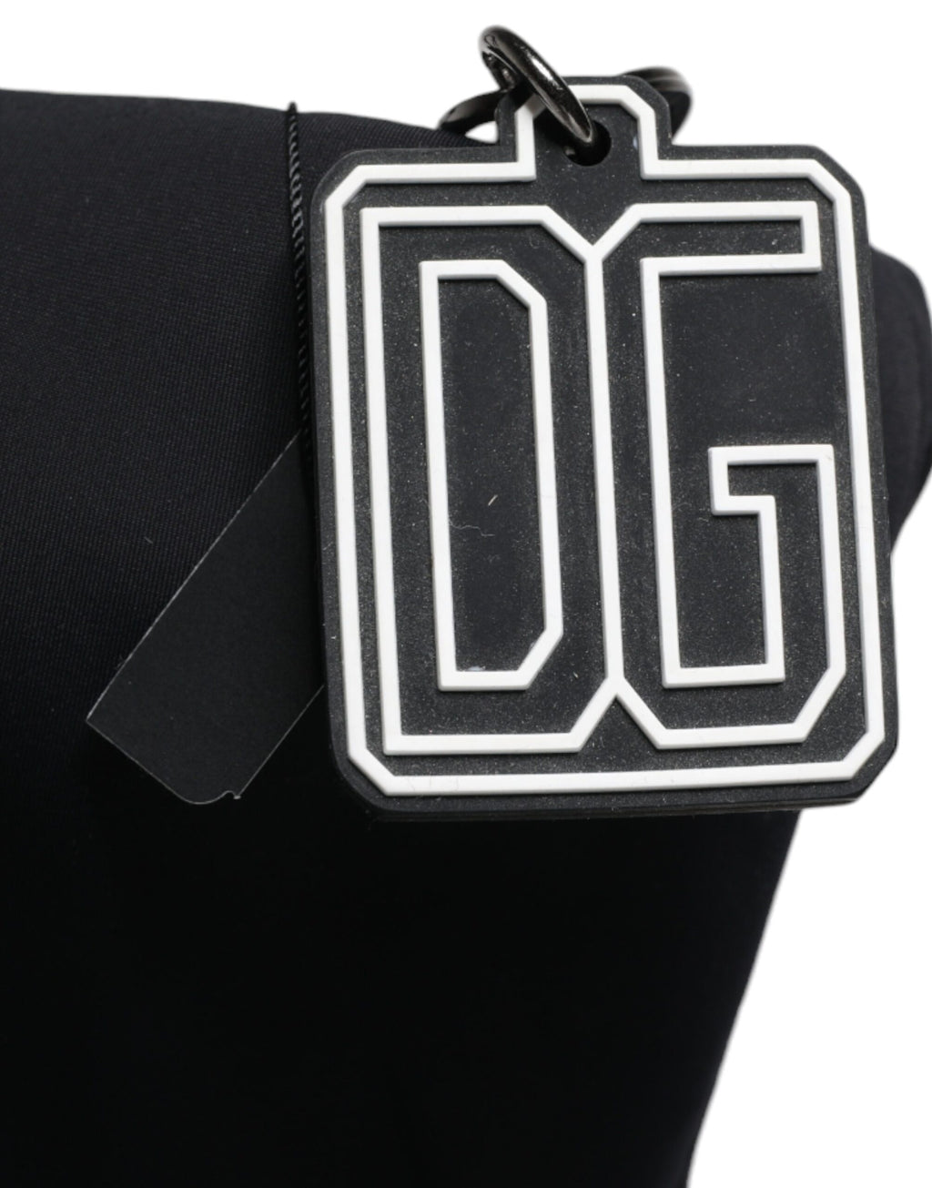 Dolce &amp; Gabbana Schwarze Canvas-Einkaufstasche mit DG-Logo für Damen