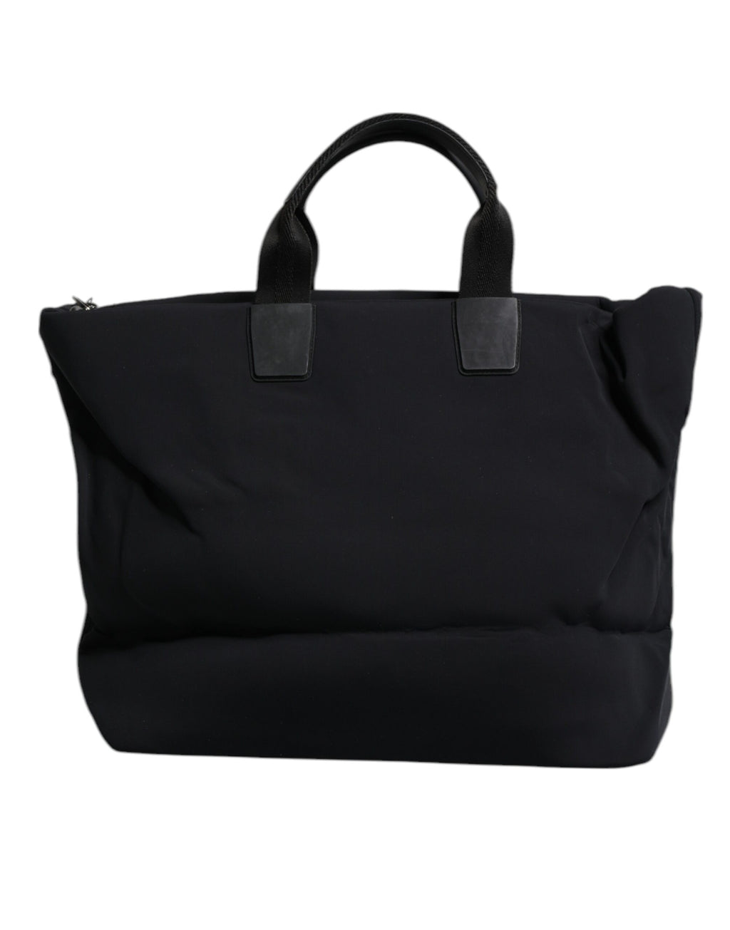 Dolce &amp; Gabbana Schwarze Canvas-Einkaufstasche mit DG-Logo für Damen