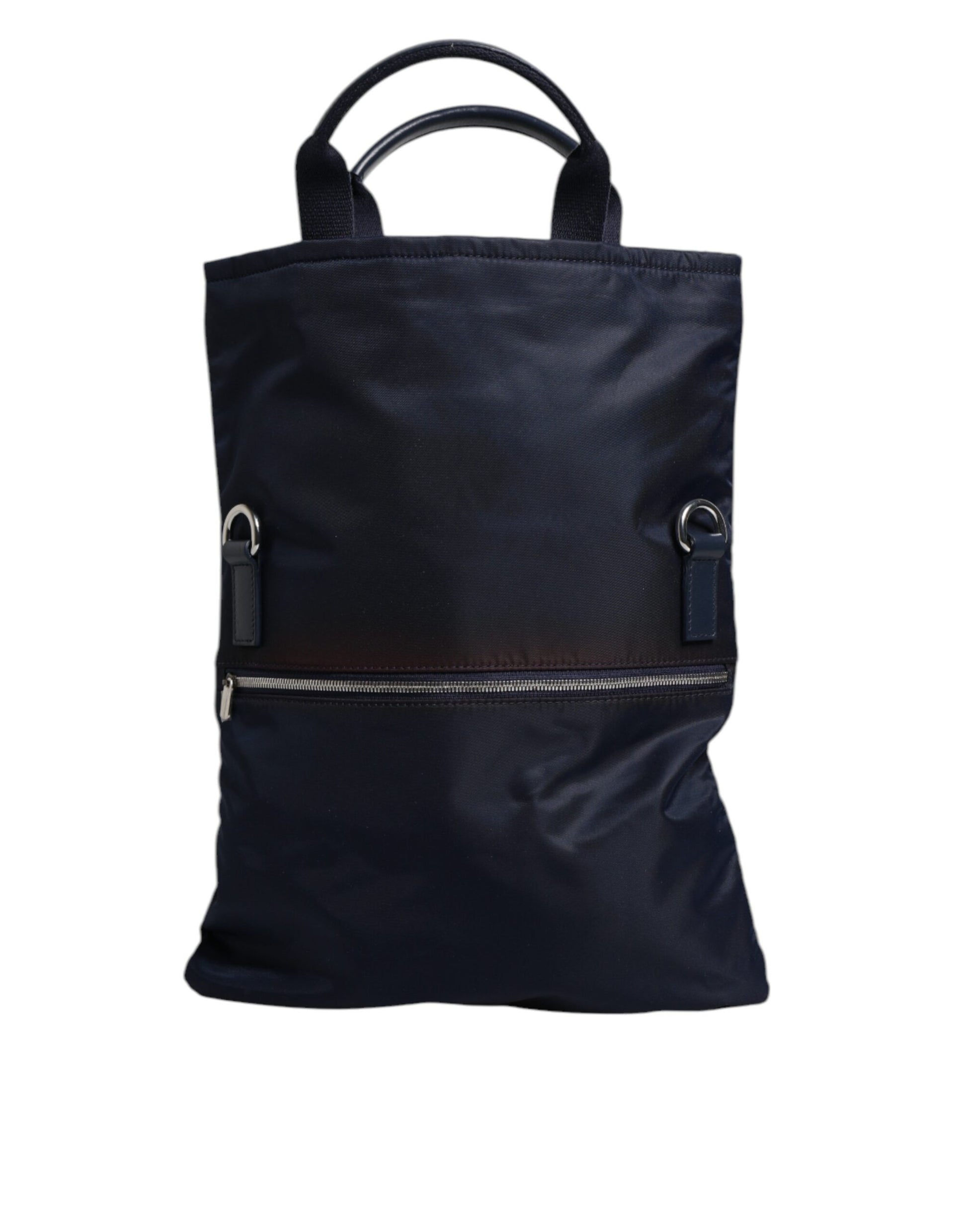 Dolce &amp; Gabbana – Wickeltasche aus dunkelblauem Nylon mit Schulterriemen