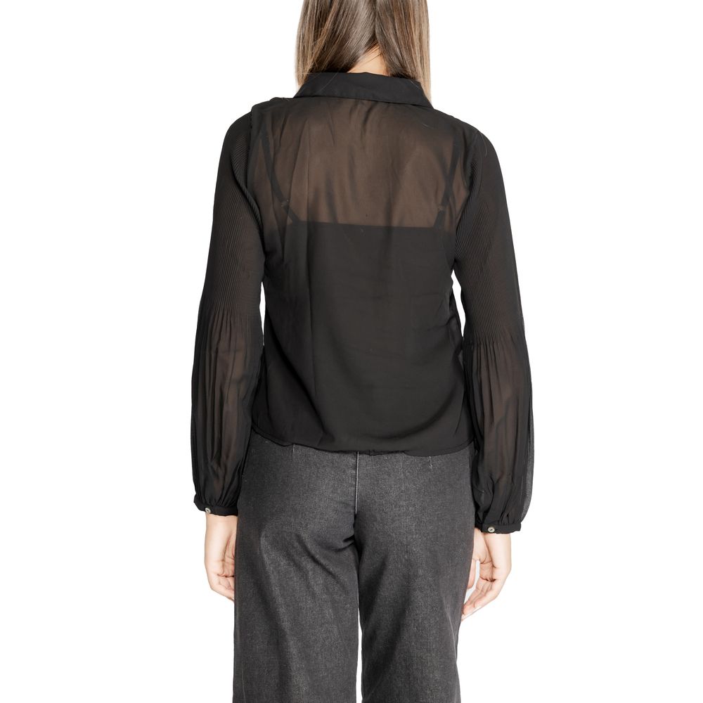 Only – Schwarzes Hemd aus recyceltem Polyester