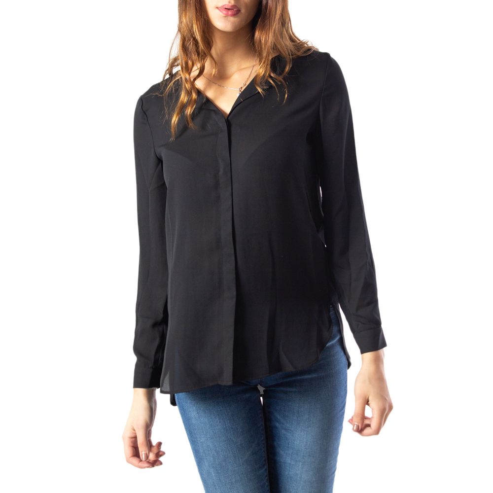 Schwarzes Polyesterhemd von Vila Clothes