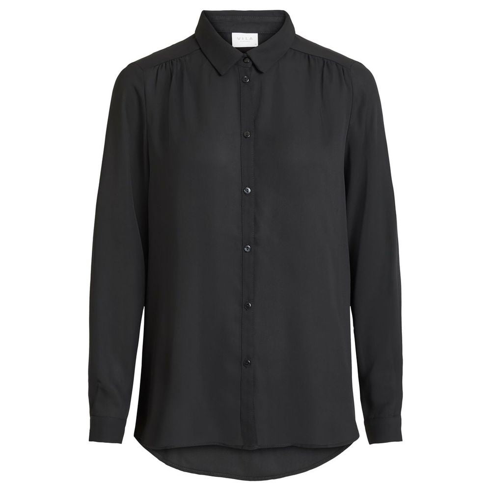 Schwarzes Polyesterhemd von Vila Clothes