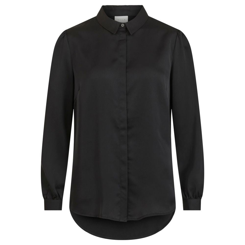 Schwarzes Polyesterhemd von Vila Clothes
