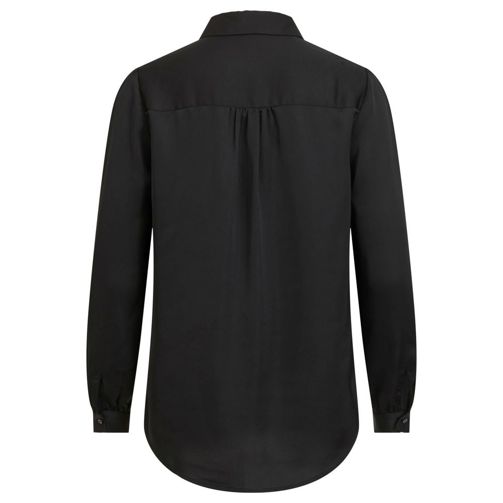 Schwarzes Polyesterhemd von Vila Clothes
