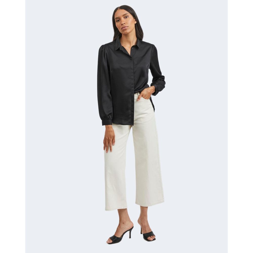 Schwarzes Polyesterhemd von Vila Clothes