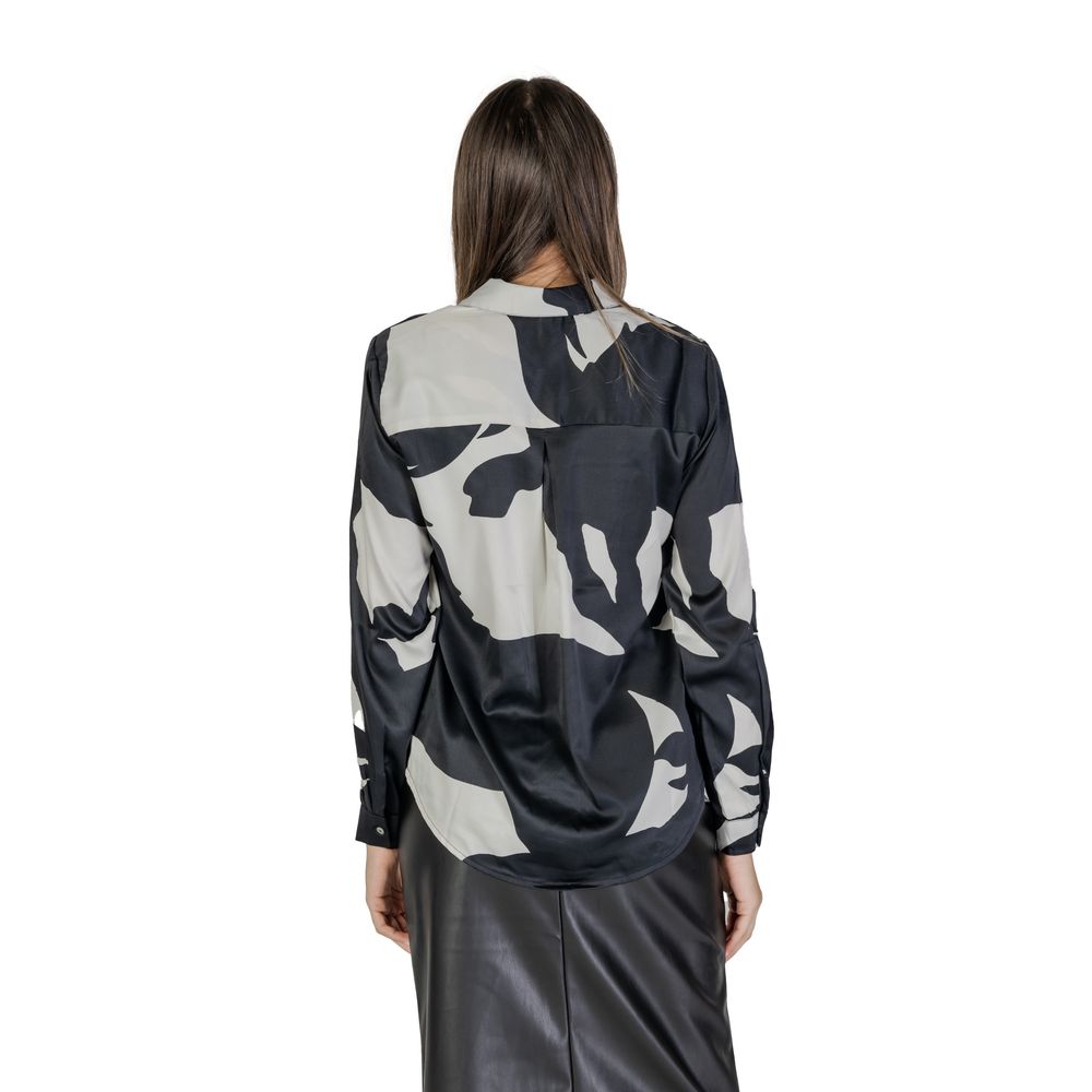 Only – Schwarzes Hemd aus recyceltem Polyester