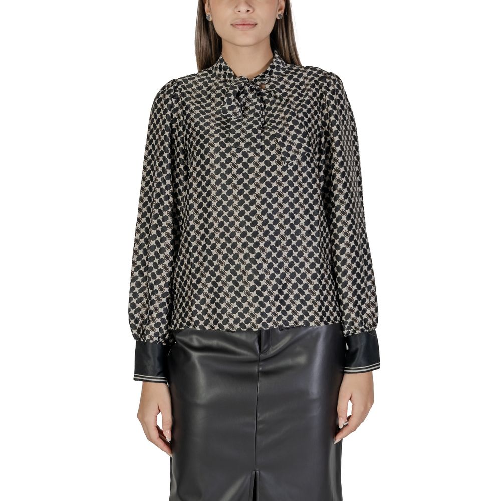 Only – Schwarzes Hemd aus recyceltem Polyester