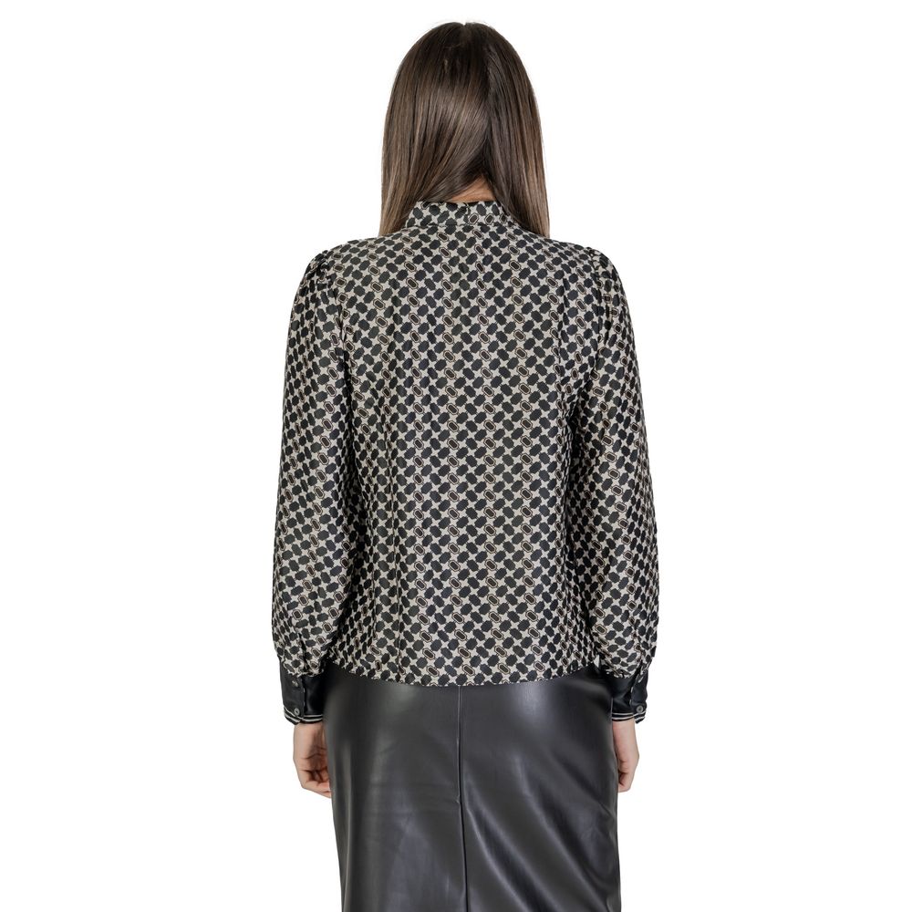 Only – Schwarzes Hemd aus recyceltem Polyester