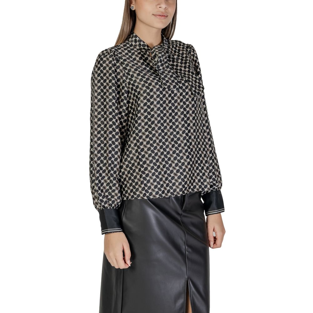 Only – Schwarzes Hemd aus recyceltem Polyester