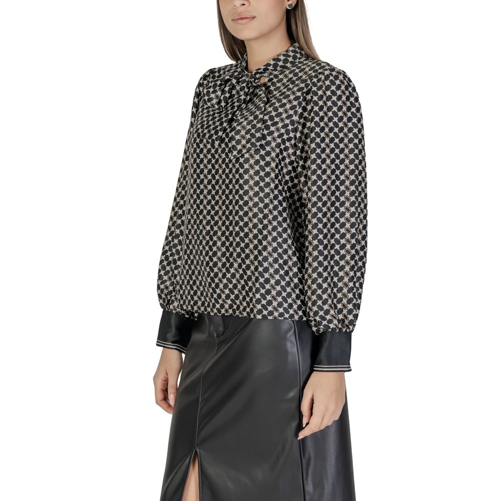 Only – Schwarzes Hemd aus recyceltem Polyester