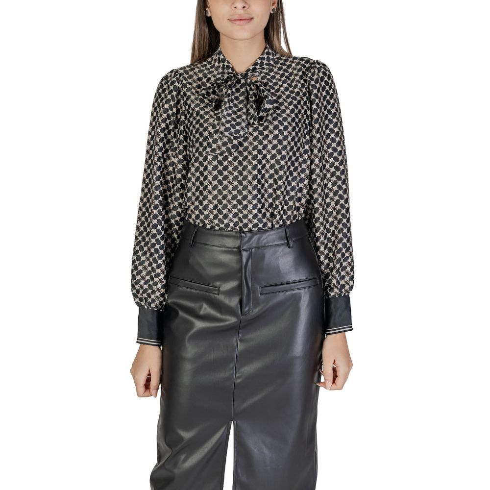 Only – Schwarzes Hemd aus recyceltem Polyester