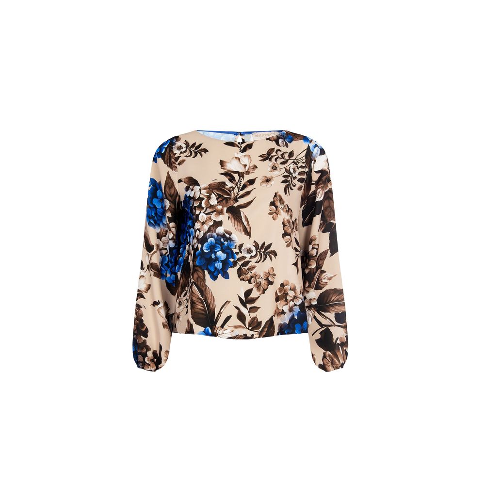 Rinascimento Blaue Polyesterbluse