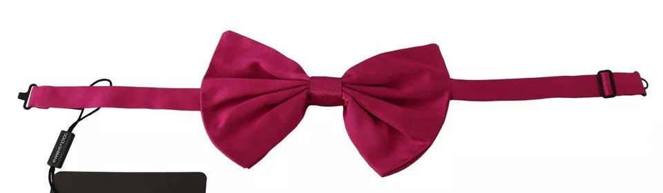 Dolce &amp; Gabbana – Verstellbare Fliege aus Seide in Rosa für Herren