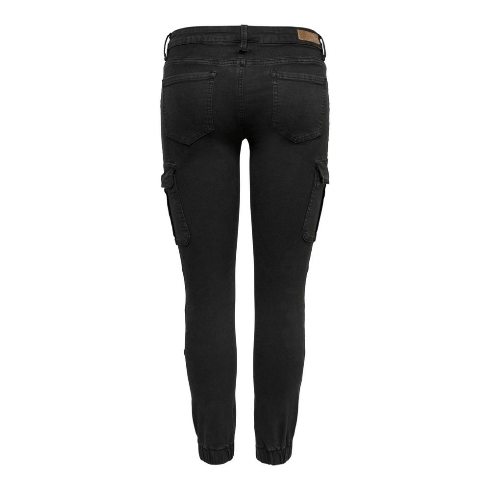 Only Schwarze Skinny-Hose aus Baumwolle