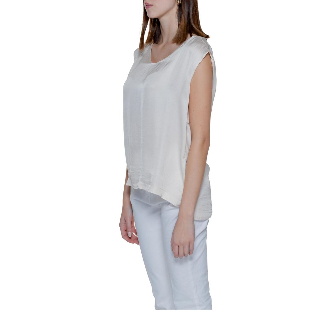 Street One – Cremefarbene Viskosebluse