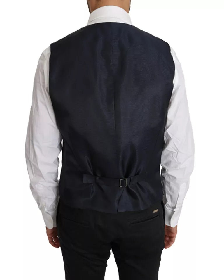 Dolce &amp; Gabbana – MARTINI – Blazerweste aus blauer Wolle, 2-teilig