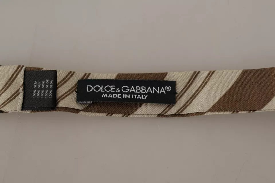 Dolce &amp; Gabbana – Mehrfarbig gemusterte, verstellbare Fliege für Herren