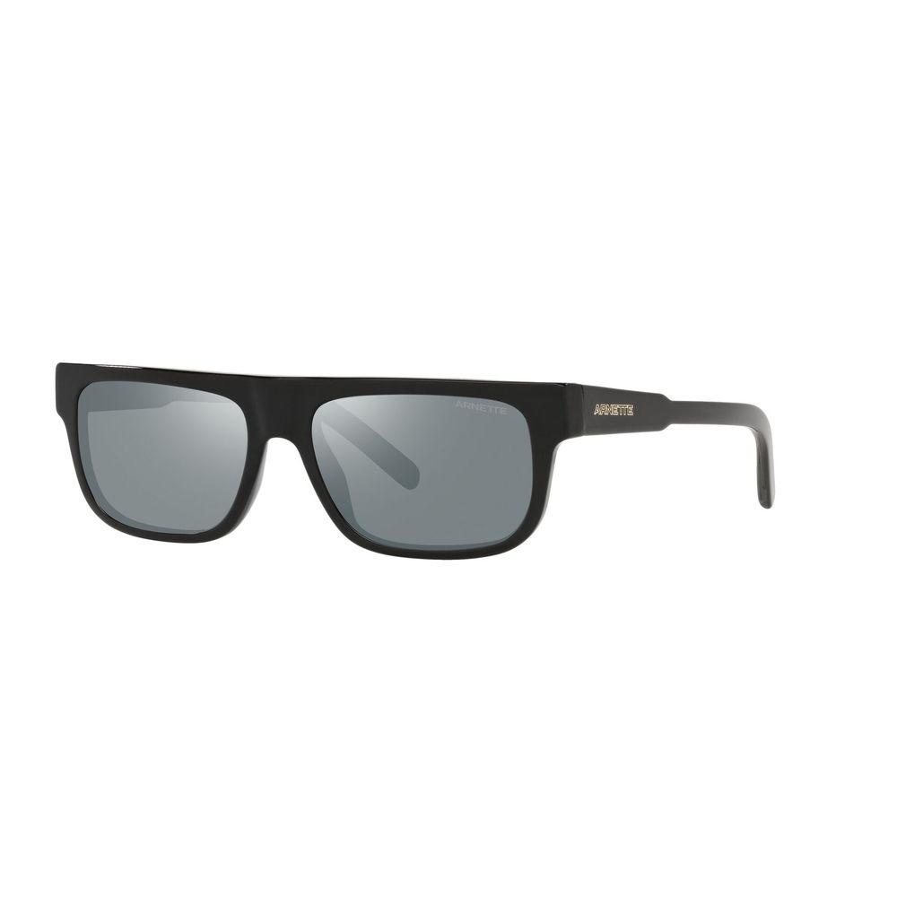 Arnette – Schwarze Sonnenbrille aus Kalbshaar
