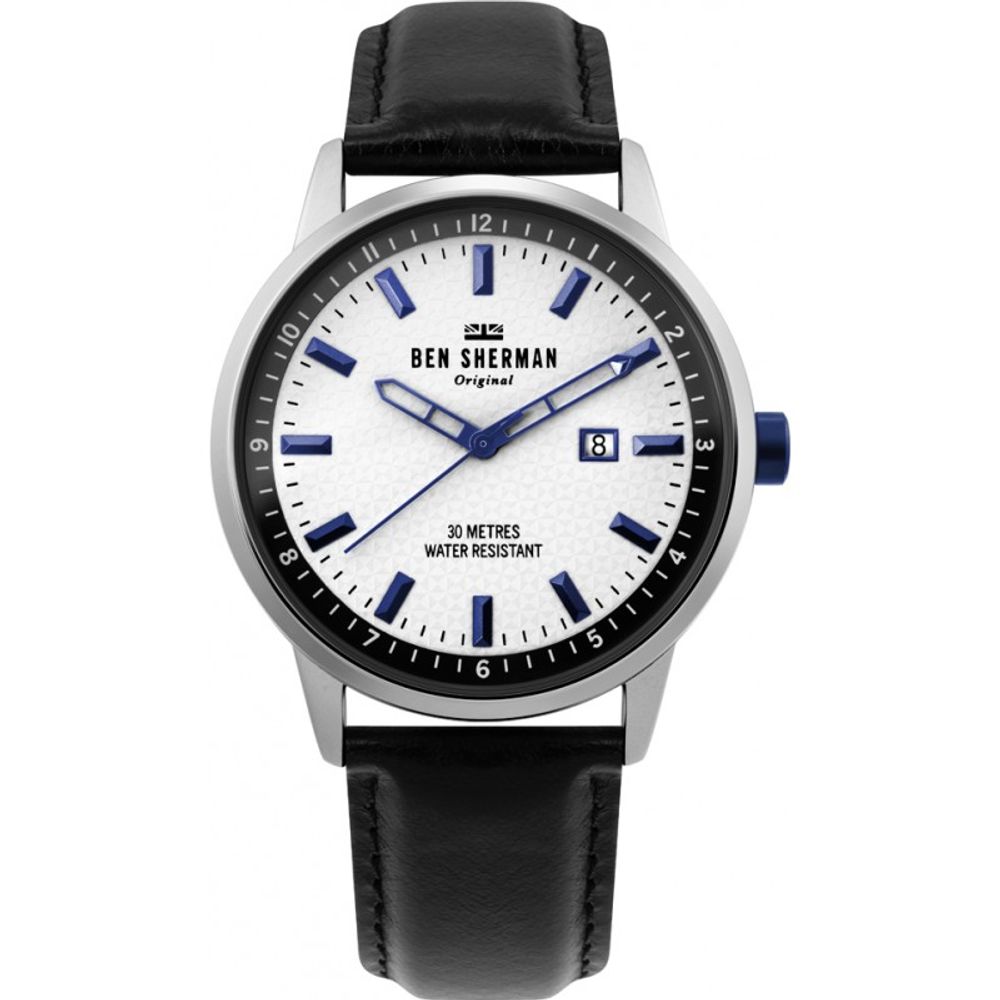 Ben Sherman – Schwarze Lederuhr