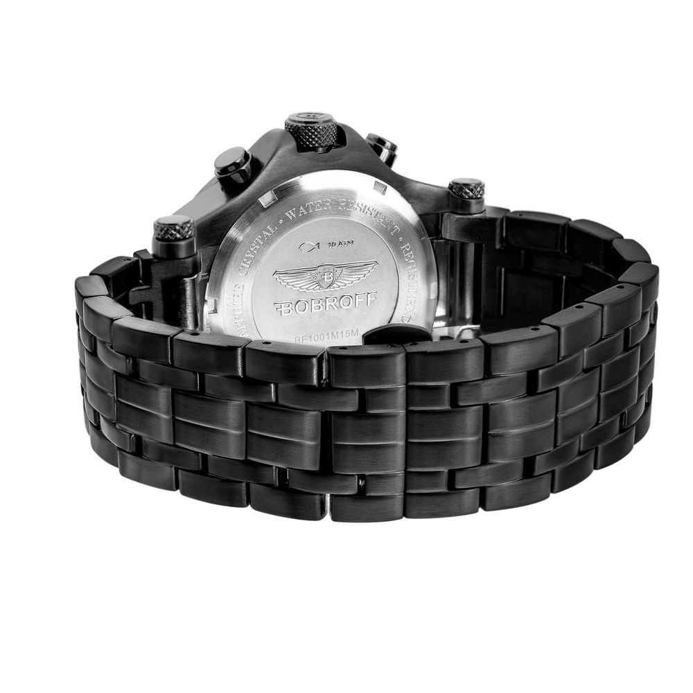 Bobroff – Schwarze Edelstahluhr