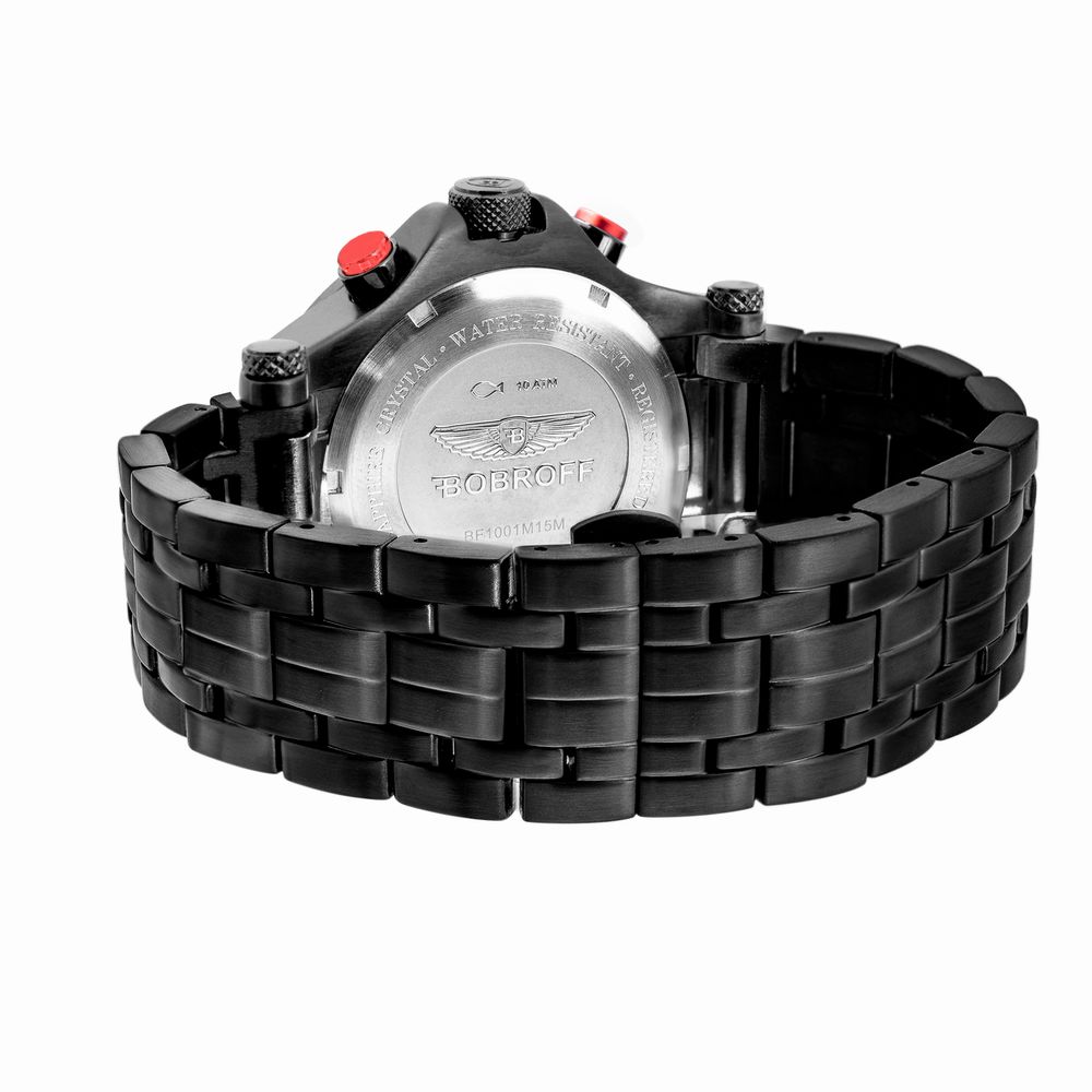 Bobroff – Schwarze Edelstahluhr