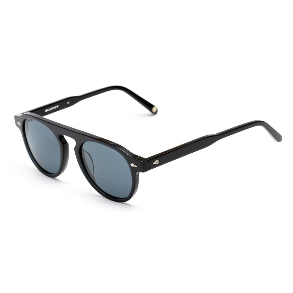 Belstaff – Schwarze Sonnenbrille aus Kalbshaar