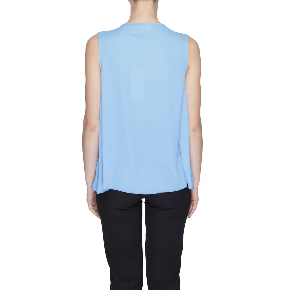 Blaue Polyesterbluse von Sandro Ferrone