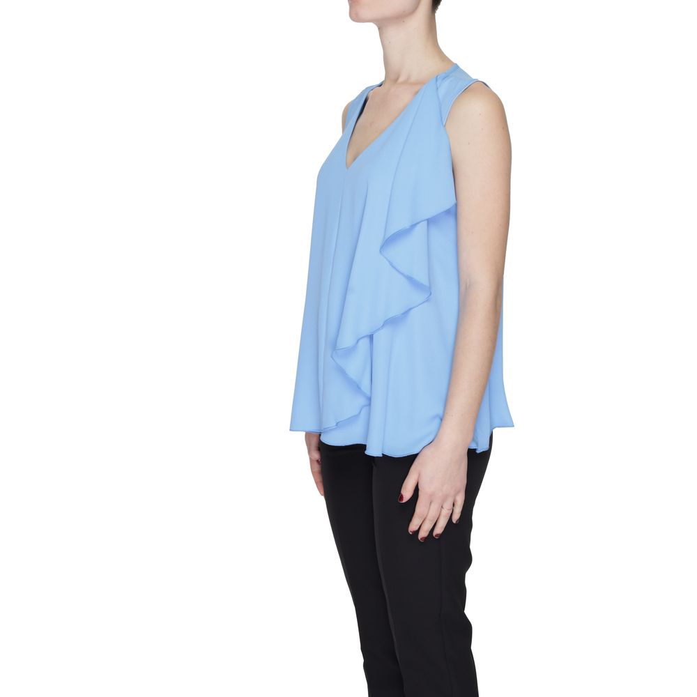 Blaue Polyesterbluse von Sandro Ferrone