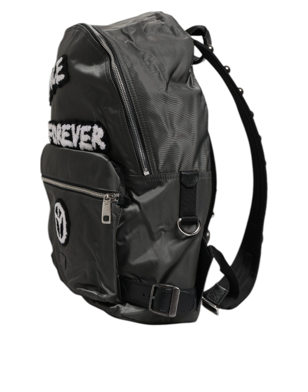 Dolce &amp; Gabbana – Prince Forever – Schul- und Reiserucksack aus grauem Nylon